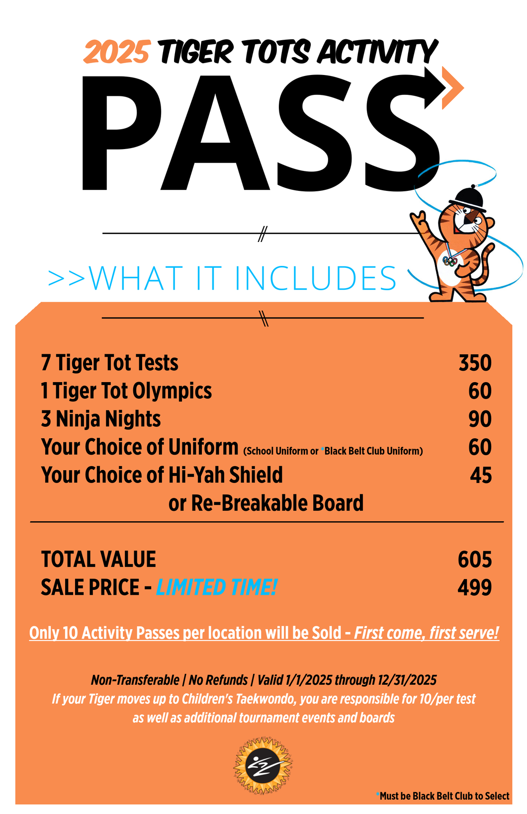 2025 Tiger Tots Activity Pass